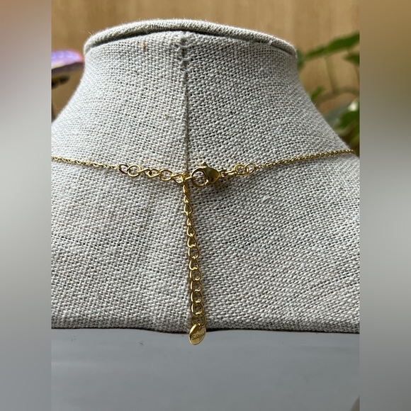 Cubic Zirconia Colorful Boho Chic Gold Necklace - Trendy Gold Necklace - Picture 16 of 16